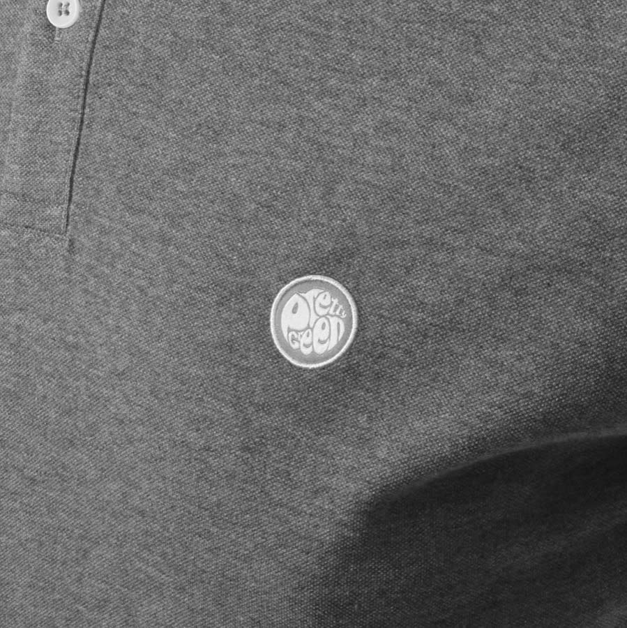 Alternative Image for ProductPretty Green Pique Grandad Collar T Shirt Grey3